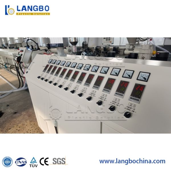 20-110mm Reinforced PPR HDPE UPVC Pipe Extrusion Machine Line , Pipe Screw Extruder Machine