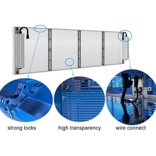 High Transparent LED Screens Lightweight Video Wall Display