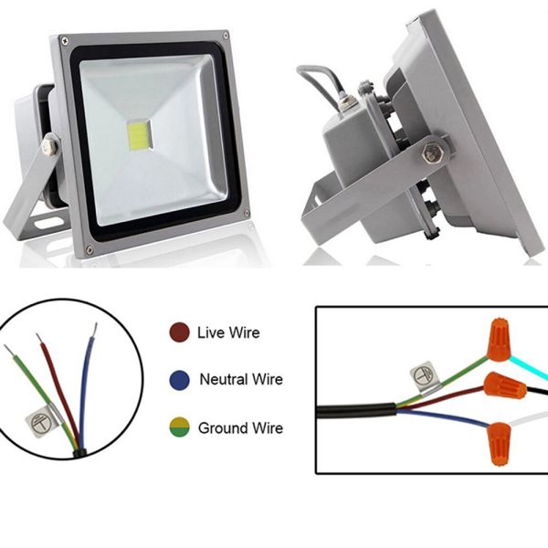 100 Watt Gray IP65 Led Flood Light Fixtures , 4000K Projector Spotlight For Yard