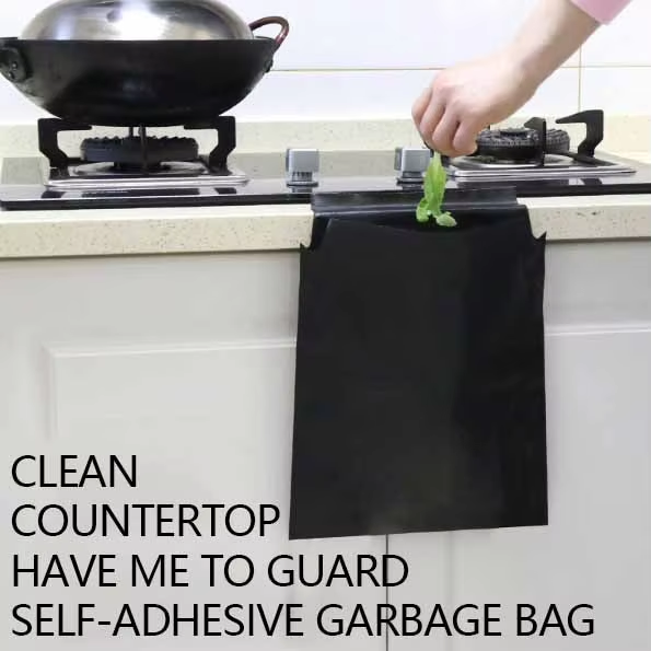 Paste Garbage Bag Shrink Bag Disposable Self-adhesive Recyclable PE Material Household Car Diapers Tampon Liquid Soap