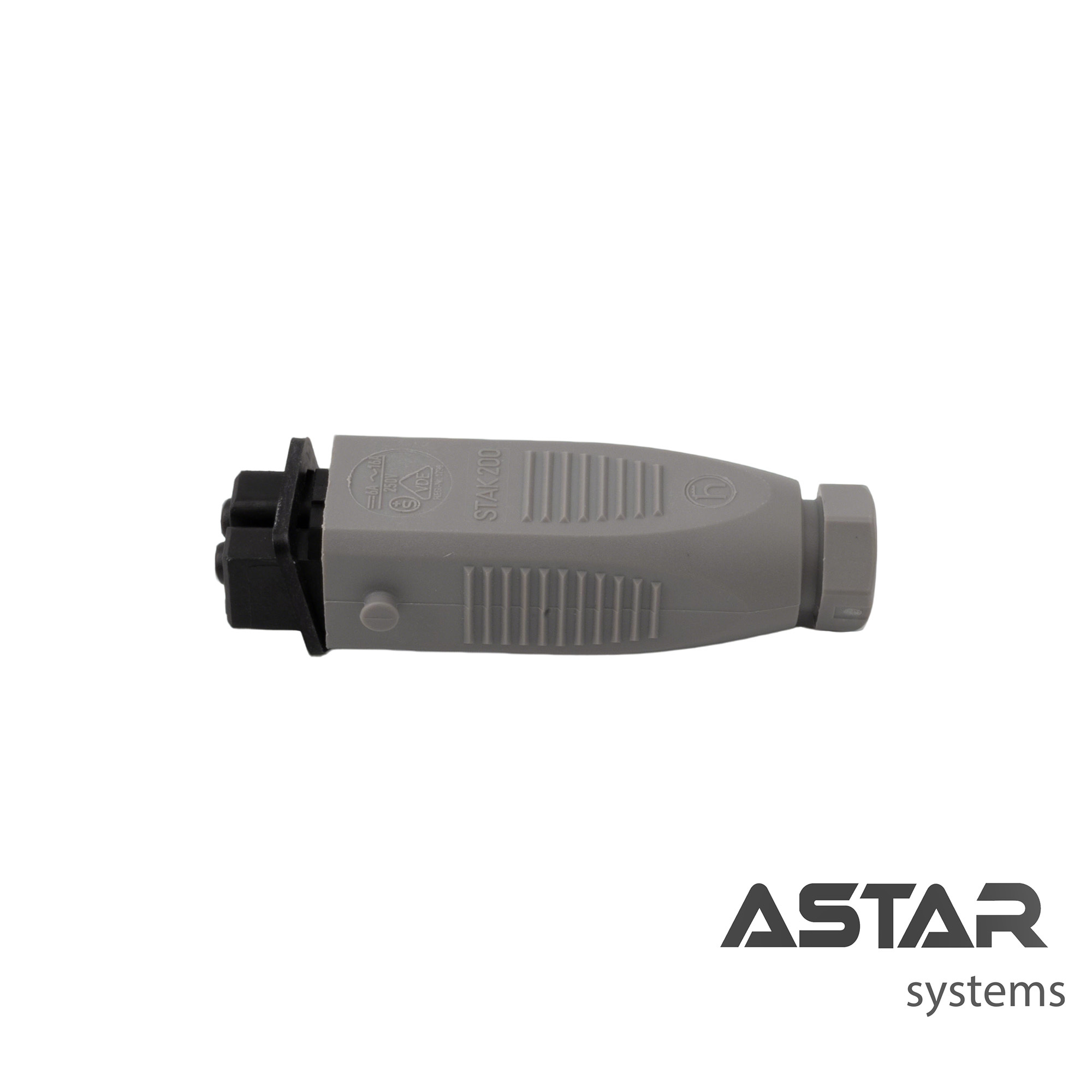 STAK 200 Field Attachable Industrial Rectangular Cable Connector 2+PE 250V 16A