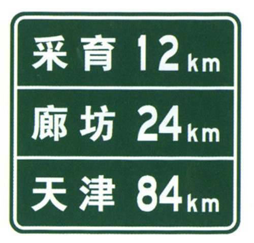 Guide Road Sign Disc High Speed Way Place Sign Sheet Maker Direction Aluminium Sheets Distance Signs Board For Sale
