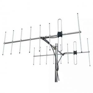 Buy cheap UHF VHF Yagi 2 Watts 8 Elements Outdoor 14.5dBi Directional Base Station Antenna product