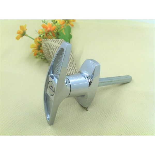MEIGU MS316-A-1 Chrome Plated T Handle Locking Doorhardware T Shape Handle Gate Lock Shed Door