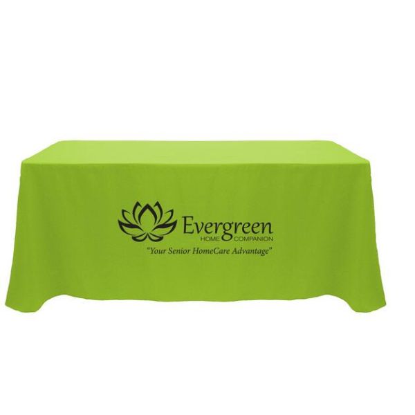 Trade Show Customized Size Stretch Fabric Table Cover Dye Sublimation Printing