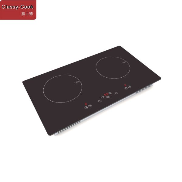 4000W 4 Side Bevel Dual Induction Cooker With GS CE ROHS Certificate