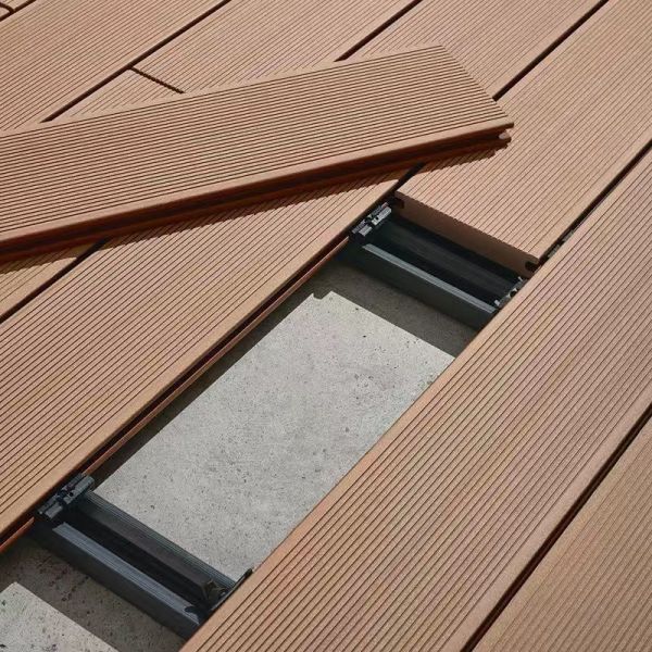 Cheap Eco Wood Plastic Composite Outdoor WPC Floor Decking Tiles