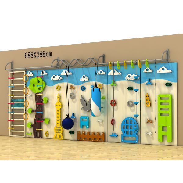 NO Inflatable Custom Kids Climbing Wall for Outdoor Play in Park and Yard
