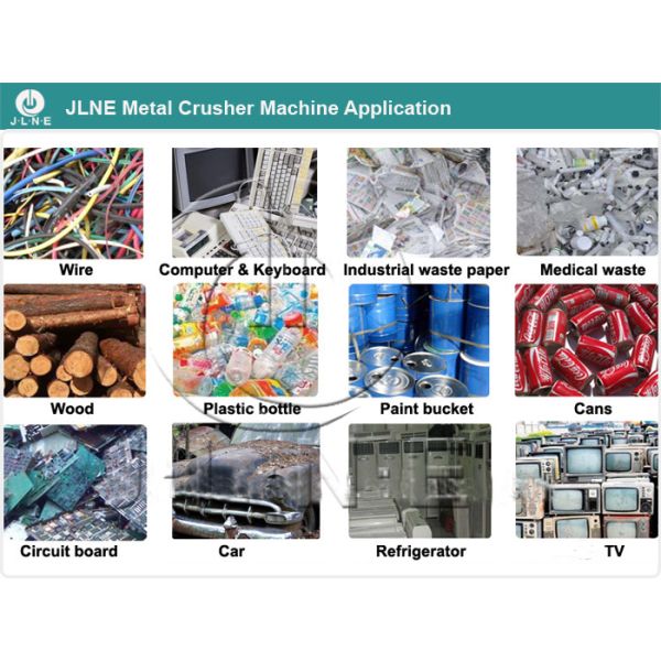 Mobile Horizontal Automatic Scrap Metal Aluminium Shredder Machine