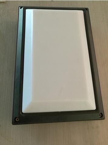 110V / 220V IK10 Outdoor Wall Pack Lights 4500K Black Square Bulkhead Light
