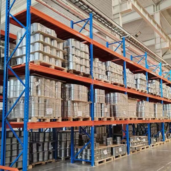 Adjustable Levels Powder Coated Selective Pallet Racking with 4000 kg Load Capacity Warehouse Storage System