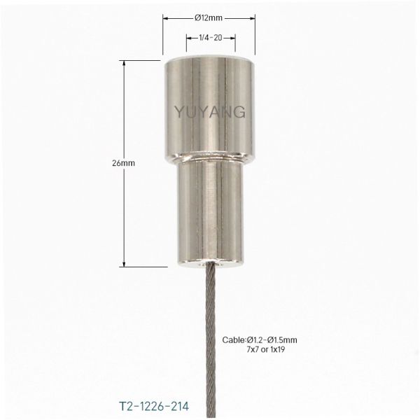 Cylindrical Lights Ceiling Attachment Kit T2-214 1.5mm Diameter Corrosion Resistance