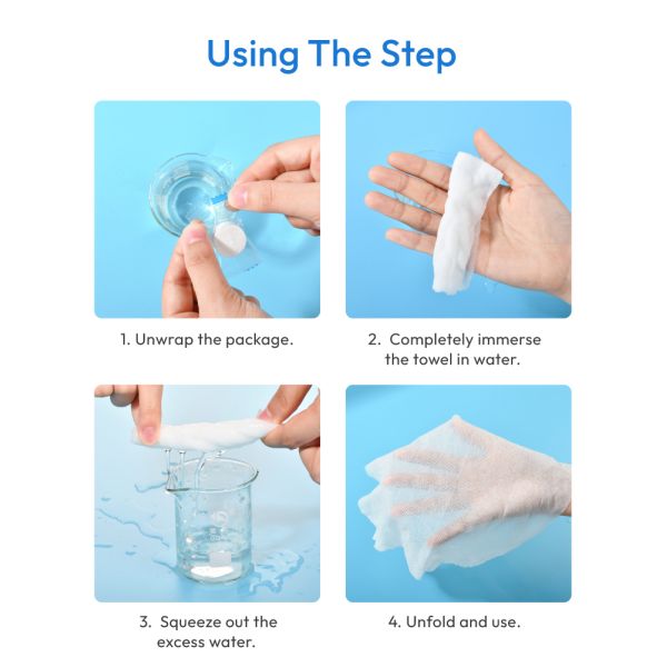 Disposable Towel Compressed Towel Tablet For Aircraft Aviation Travel