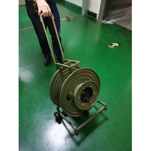 Tactical Fiber Optic 500m Rotary Joints Cable Reel outdoor working reel drum for industry