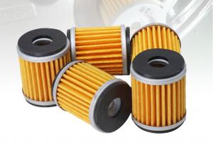 China Torch High Quality and Efficience Motorcycle engine fuel system Oil Filter Element Yellow filter paper fit for HF141/200 on sale