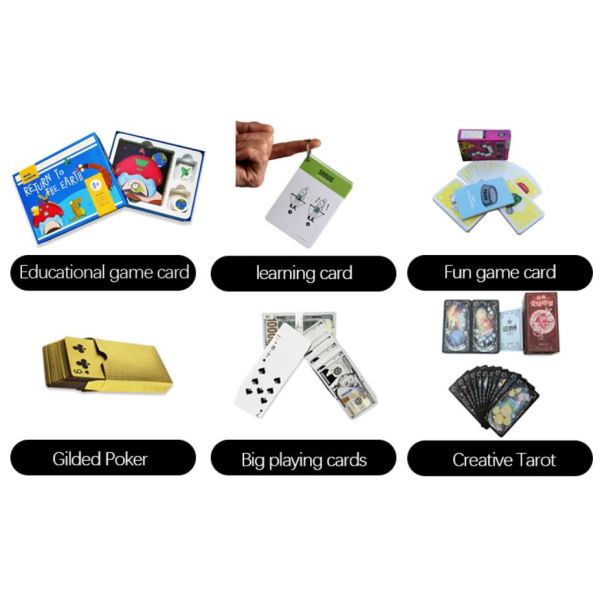 1000pcs 0.3kg Custom Printed Playing Cards 4C Double Sided CMYK