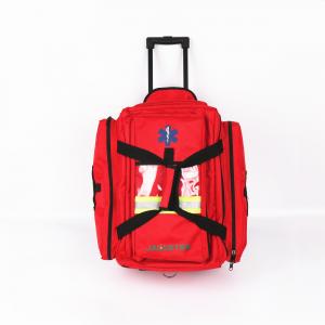 China Ambulance Kit EMS Trauma bag Medical Equipment Bag with wheel Earthquake Rescue Bag Ambulance Wheel Backpack on sale