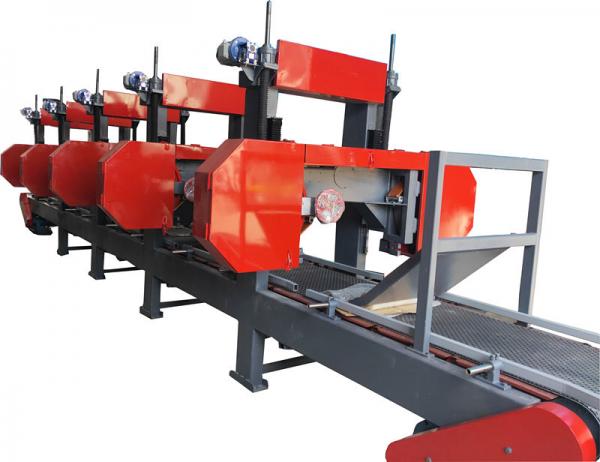 Quality 6 Heads multiple Horizontal Resaw Band Saws For Large Wood Cants /wood resaws machine for sale