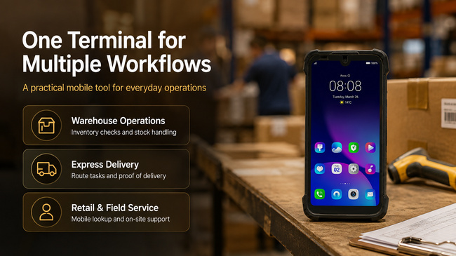 Android Rugged Tablet 5.7 Inch Handles Delivery Records and Mobile Warehouse Tasks