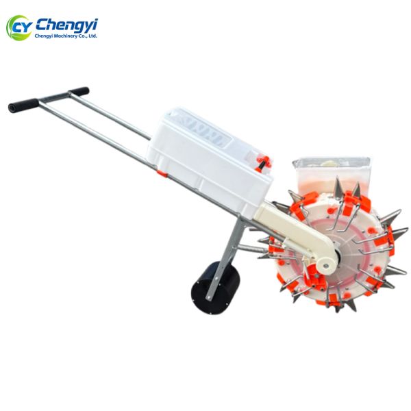 Manual Seeder Machine With Fertilizing Precision Row Dropper Efficient Hand Push Farm Tool