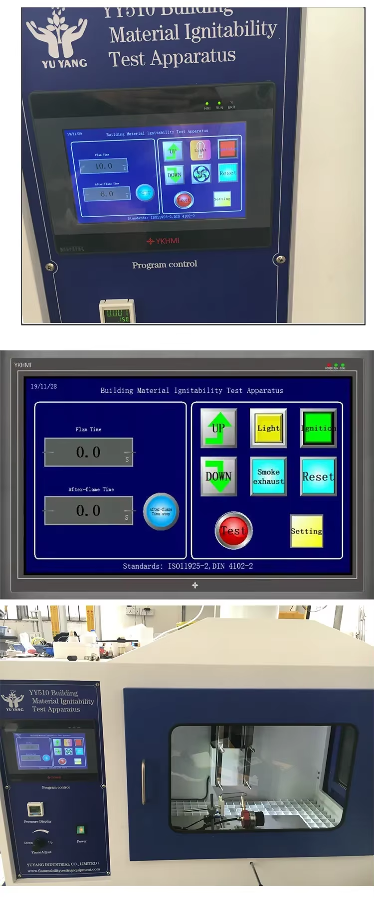 ISO11925 Flammability Testing Furnace Equipment for Evaluating Building Materials' Fire Retardant Properties