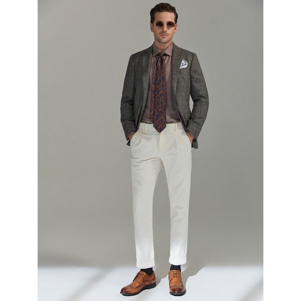 1000 Cotton Thicken Mens Formal Suits One Button Slim Fit Sport Coat Woolen Jacket For Winter Business Daily Blazer Men