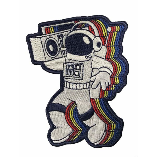 Animals Monkey Custom Iron On Patches Fabric Woven For Garment Jacket Clothing