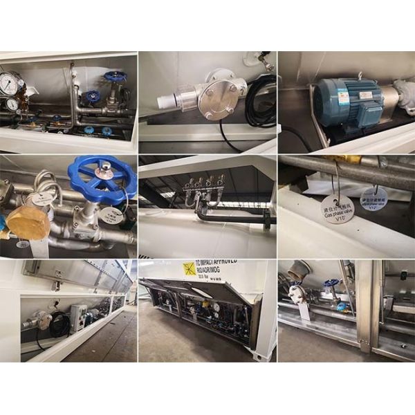 ASME ISO T50 Tank Container 20 Feet LNG Cryogenic Tank 24.5m3