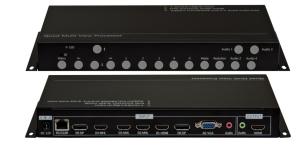 Buy cheap 7x1 Multiviewer Video Scaler Switcher , Audio Video Switcher With Remote product