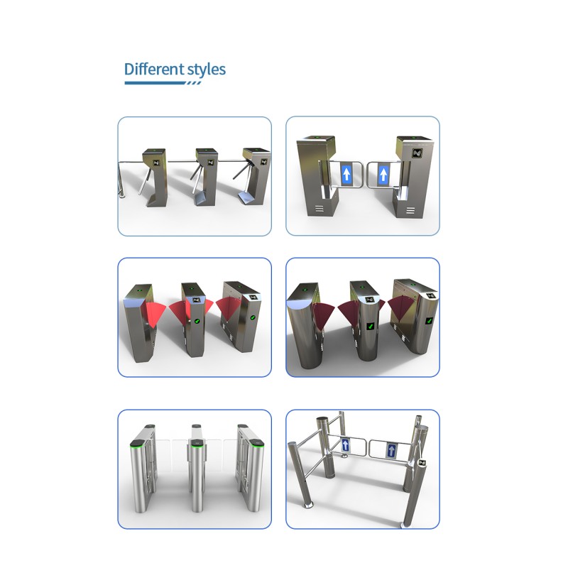 Fully Automatic Revolving Pedestrian Flap Barrier Turnstile For High Traffic Areas