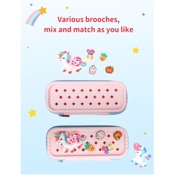 New Cartoon Design Custom DIY Eva Pencil Box Printed Pencil Case For children