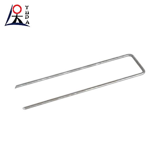 Galvanized Steel U-Type Nail For Garden Turf Sod Staples Length 50mm-300mm