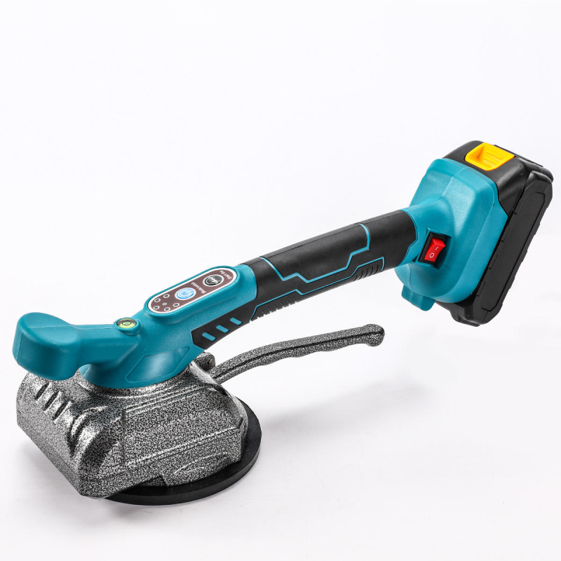 High-Power Cordless Tile Leveling Machine with 2AH Lithium Battery & Paddle Switch | Automatic Tile Vibrator & Press Tool