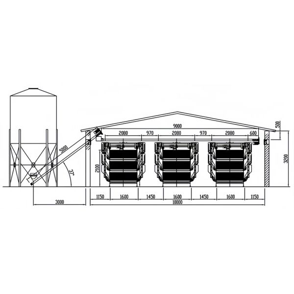 Customized Plastic Broiler Cage Equipment Automatic Poultry Breeding Equipment