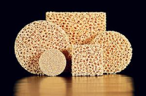 China ZIRCONIA CERAMIC FOAM FILTERS FOR FILTRATION OF CAST IRON AND NON-FERROUS ALLOYS on sale