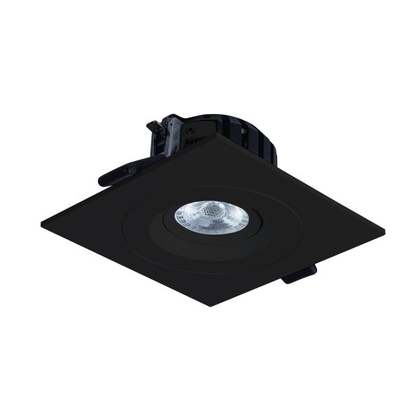 Square 360 Rotatable Dimmable LED Recessed Lighting 130x130mm
