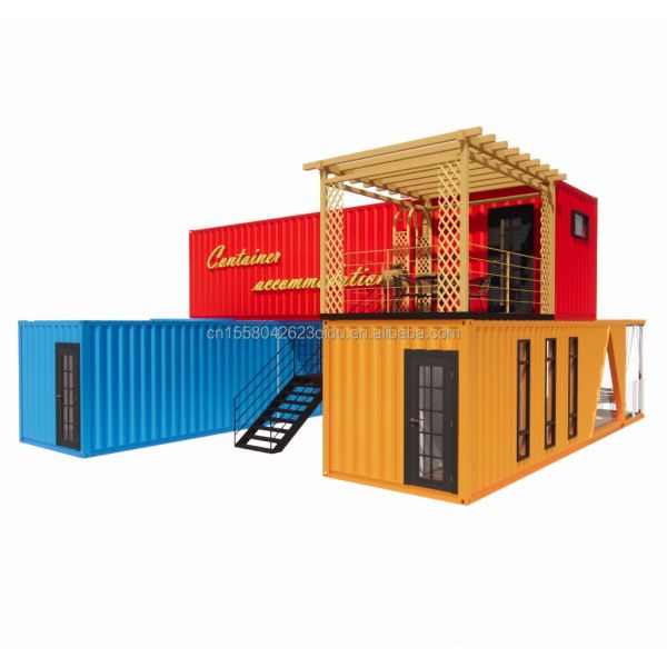 20ft 40ft Steel Frame Galvanized Steel Bending 180g Modular Modern Home Luxury Container Prefabricated House for Hotel