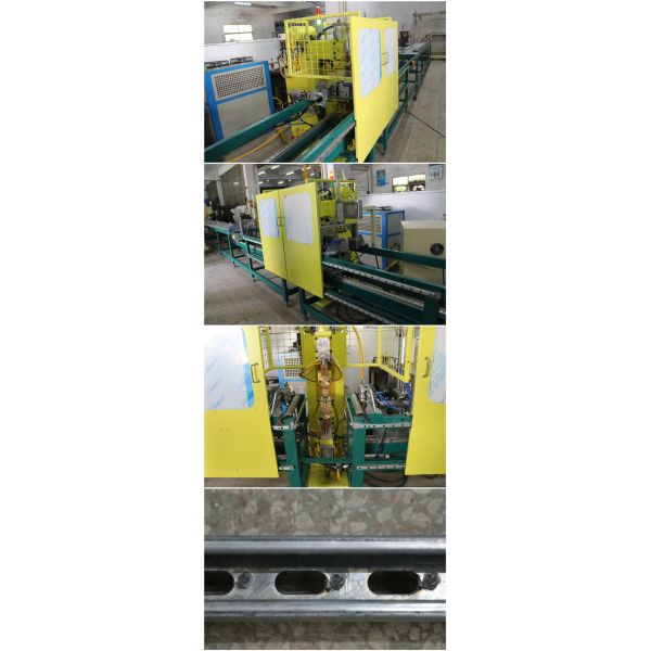 Automatic Spot Welding Machine For Welding BIS Fixing Rail With 16m Automatic Feeder