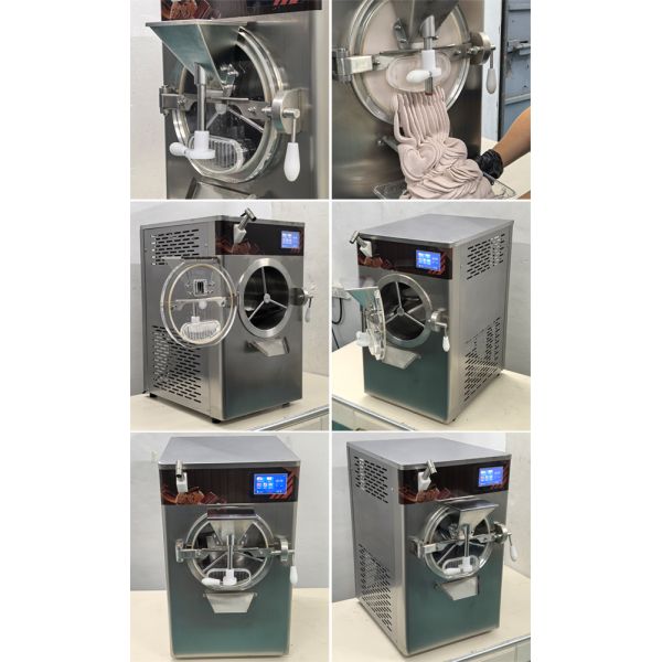 12L Capacity Hard Ice Cream Machines 48L/H Automatic Commercial Ice Creme Gelato Roll Maker for Business Sale App-Control
