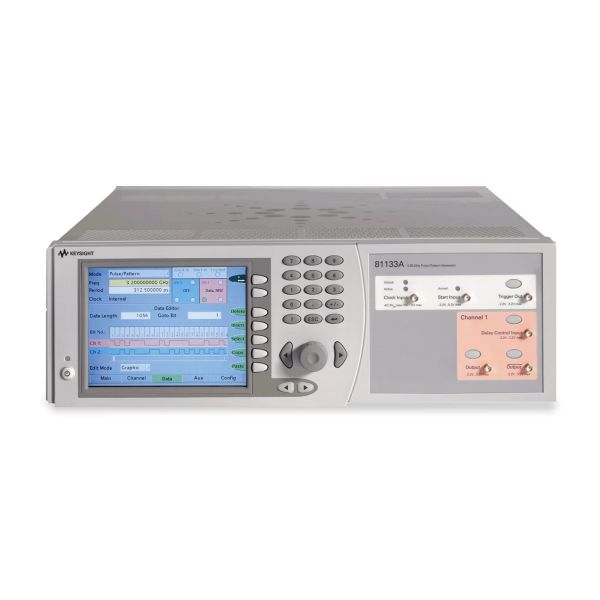 Keysight 81133A Pulse Pattern Generator with Fast Transition Times Programmable Pulse Periods and Low Intrinsic Jitter
