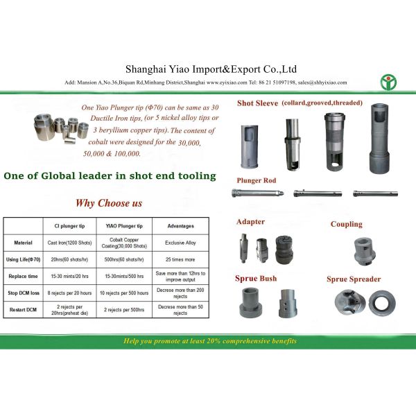 shot sleeves for aluminium foundry