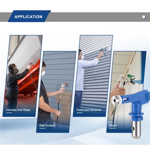 Professional HVLP Airless Spray Gun with 3600psi Pressure, Replaceable Nozzle and Fan-shaped Atomization for Automotive Painting