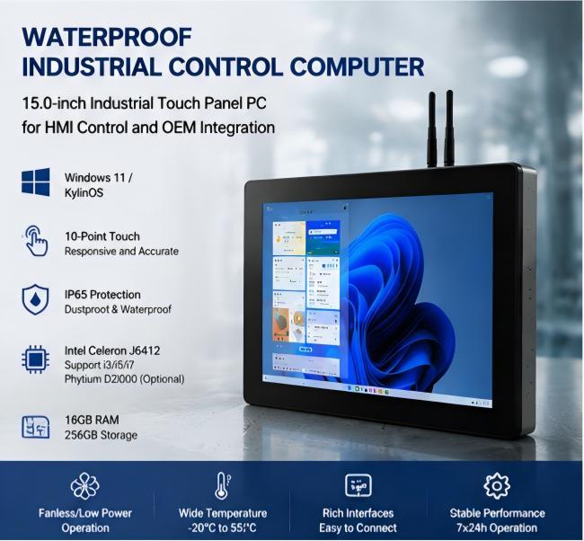 Tracking Industrial Tablet for Pharmaceutical Tracking 15 Inch for Operator Review