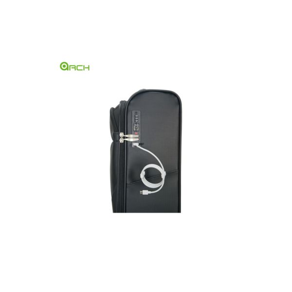 Carbon Material TSA Cable Lock Trolley Checked Luggage Bag