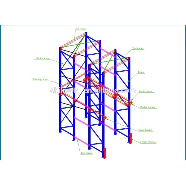 convenient disassembly stacking frame racks for warehouse storage