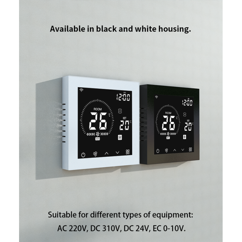 Smart Digital HVAC Thermostat With Weekly Programmable Schedule Fan Speed Control