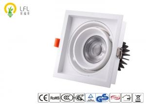 China 30W Dimmable Commercial Square LED Downlights ，Grey Grill Square Recessed Downlight on sale