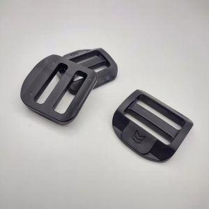 Buy cheap Garment Half Round Plastic Tri Glide Buckle 50mm Plastic Fasteners For Straps product