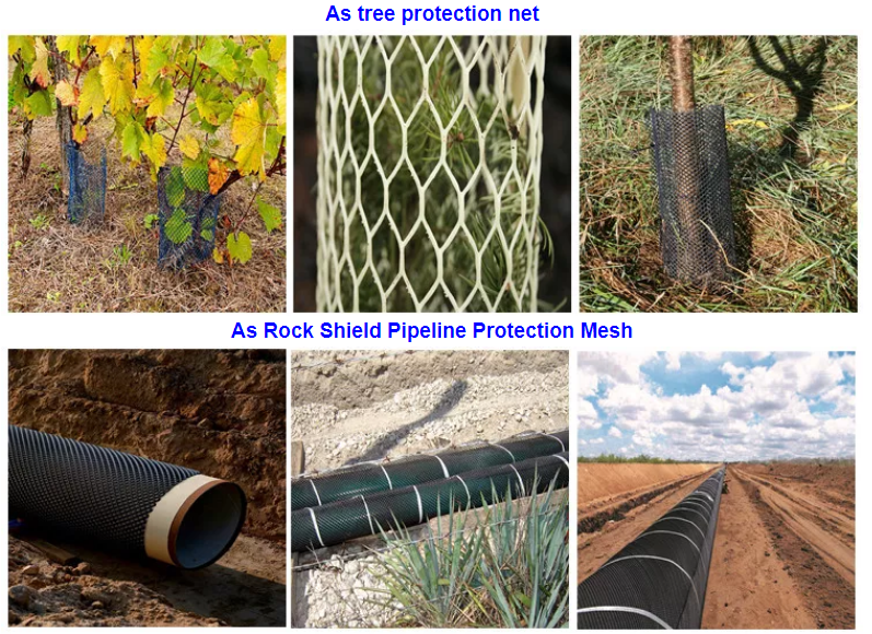 1.2cm Plastic Mesh Netting Hexagonal Hole Aquaculture Flat Breed
