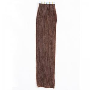 China Brazilian Peruvian PU Tape Hair Extensions , Glue In Hair Extensions Bundles on sale